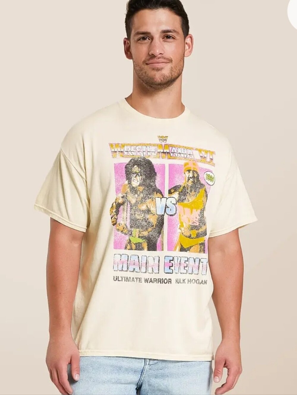 Goodie Two Sleeves Wrestle Mania 1990 T-Shirt New With Tags Mens Size Large